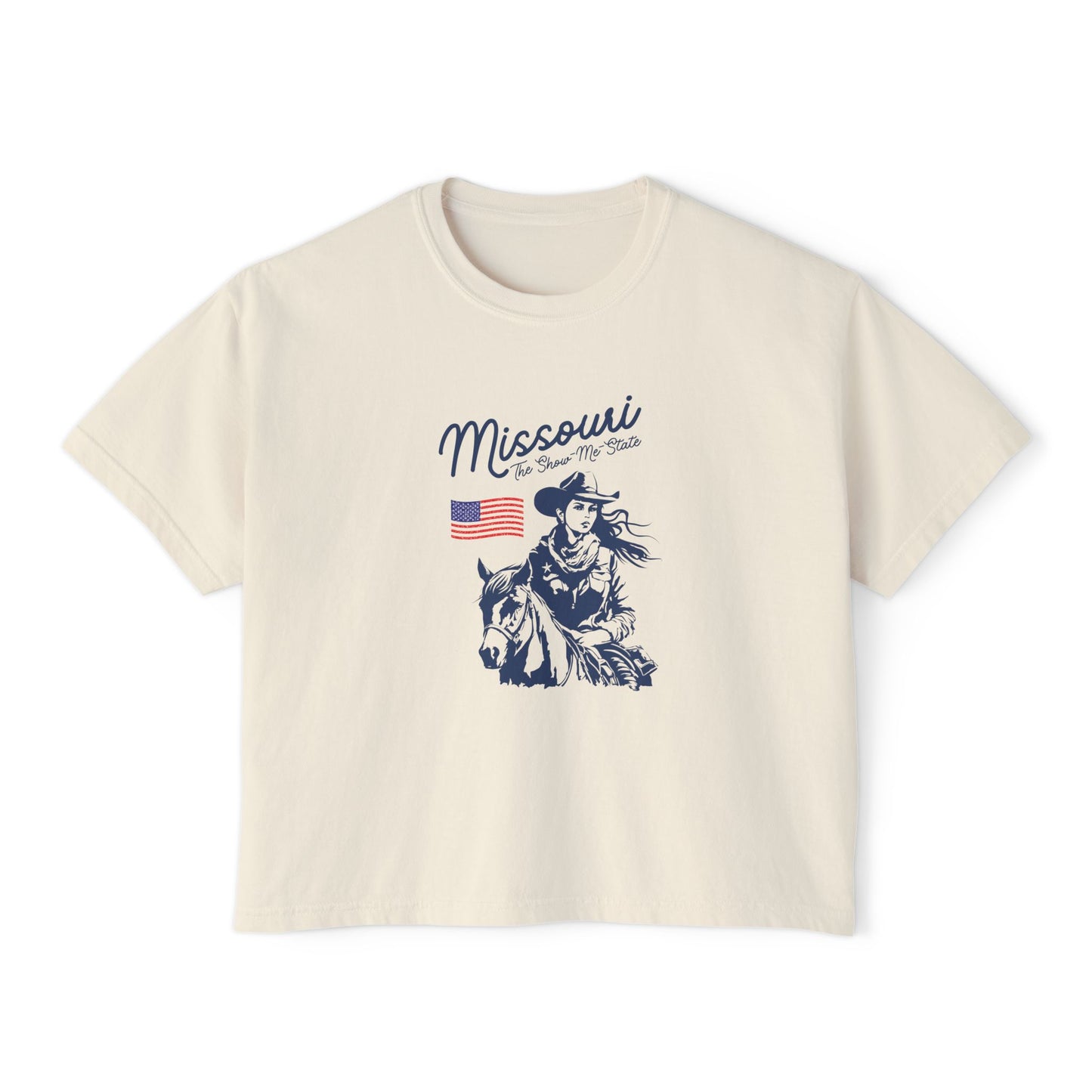 Boxy Tee - Missouri Pride & Midwest Spirit - Support our Air Force Men and Women