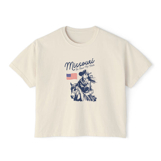 Boxy Tee - Missouri Pride & Midwest Spirit - Support our Air Force Men and Women