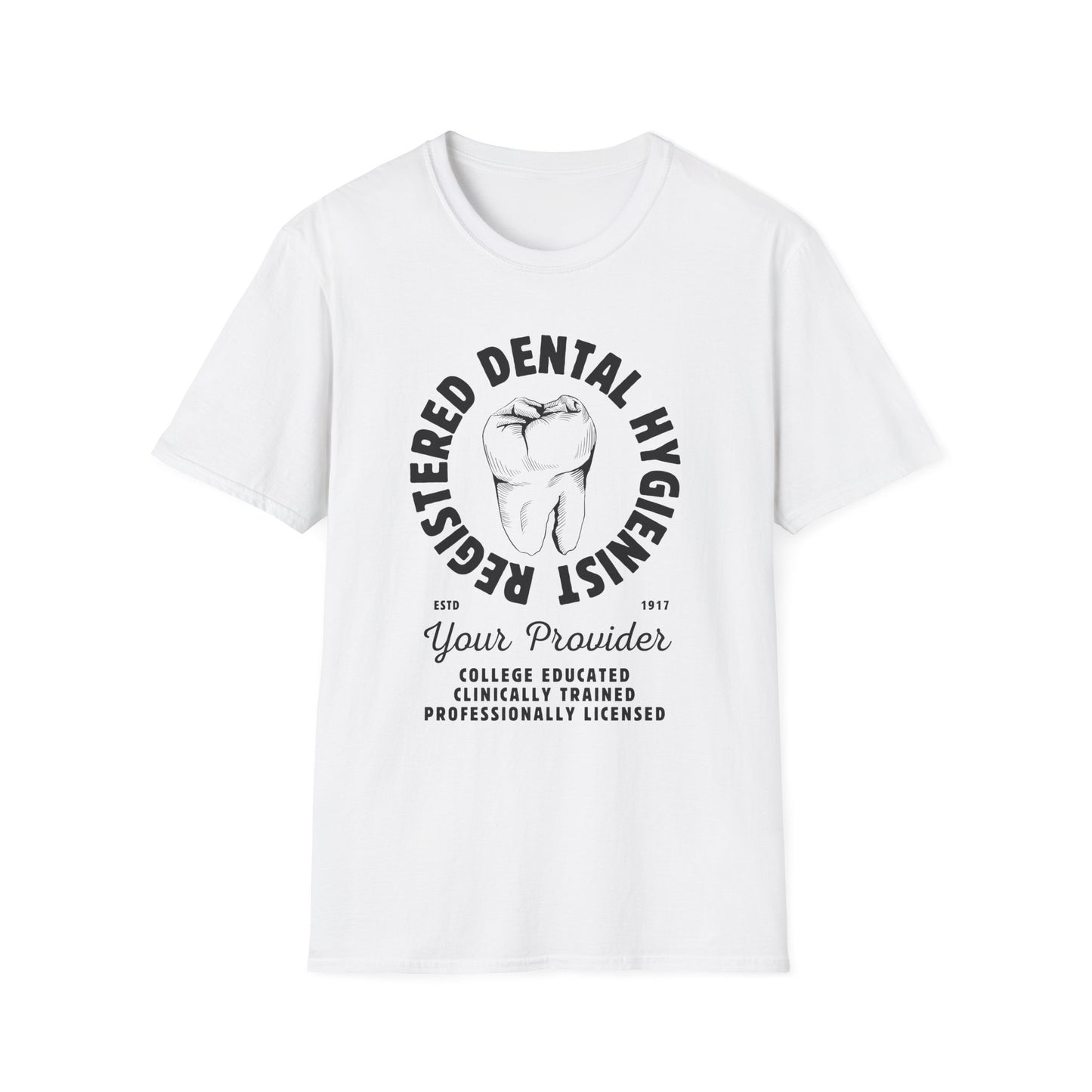 Dental Hygienist Retro Style Unisex Softstyle T-Shirt, Dental Health Care Gift, Dental Hygienist Graduation Shirt, Dental