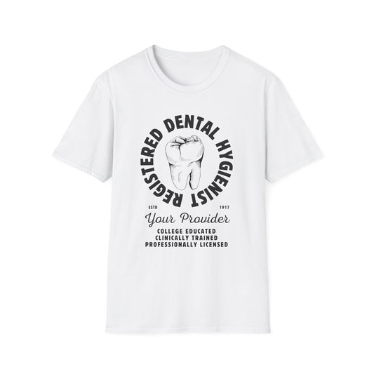 Dental Hygienist Retro Style Unisex Softstyle T-Shirt, Dental Health Care Gift, Dental Hygienist Graduation Shirt, Dental