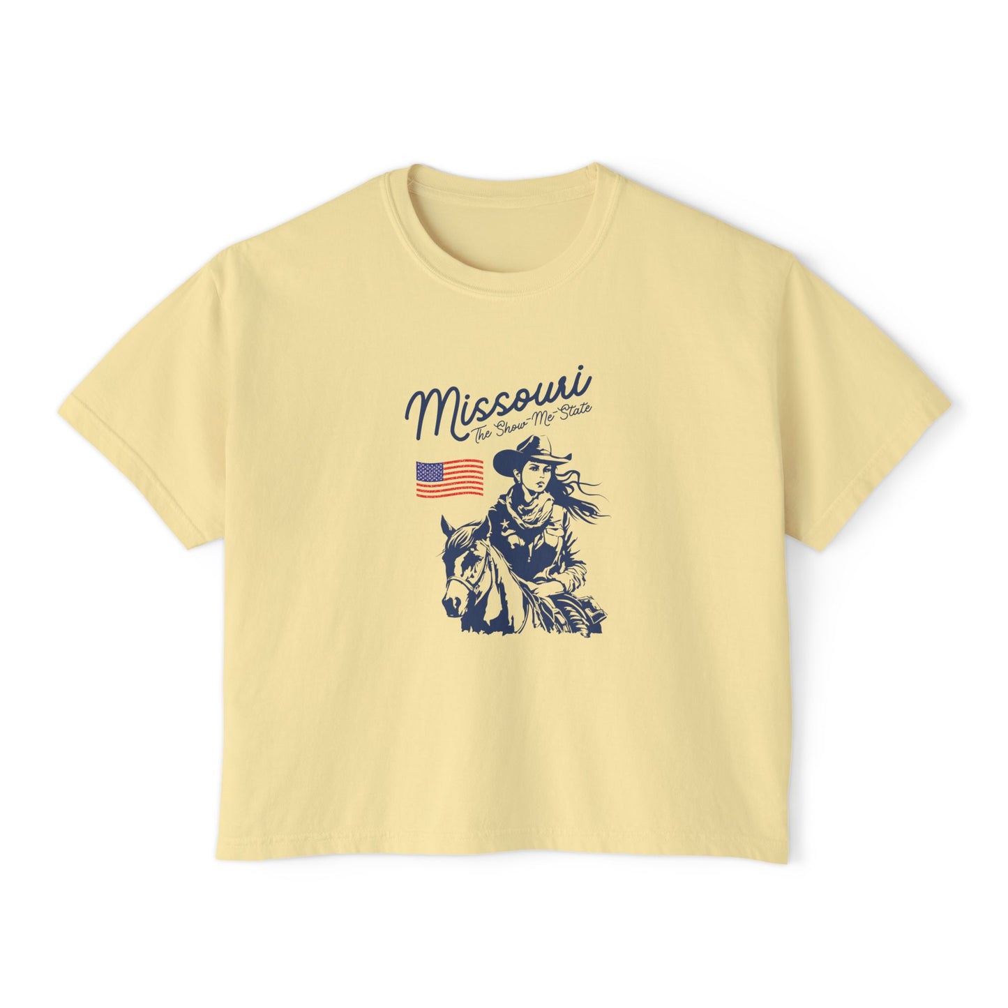 Boxy Tee - Missouri Pride & Midwest Spirit - Support our Air Force Men and Women